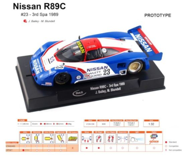 Nissan R989C Spa 1989 Nr. 23 Slot.it ca28i